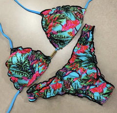 Bandage floral bikini