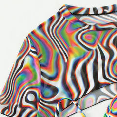 Vibrant Women's Mesh Bikini Set with Rope Detail