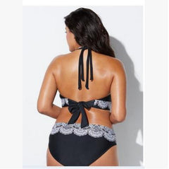 Vibrant Printed High-Elasticity Split Bikini