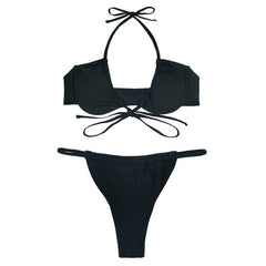Chic Split Design Women's Bikini Swimsuit