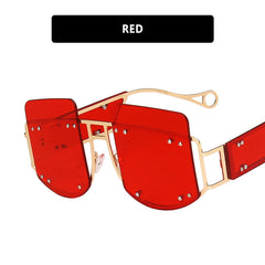 Customizable Hip-Hop Style Sunglasses with UV Protection