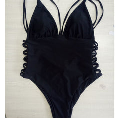 Side Laced One-Piece Swimsuit