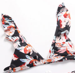 Stylish Floral Print Brazilian Bikini for Women – High-Quality Swimwear