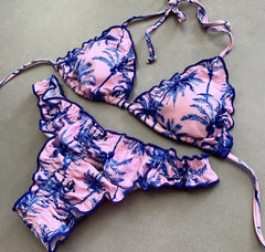 Bandage floral bikini