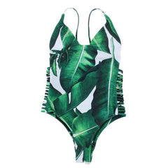 Printed one-piece bikini