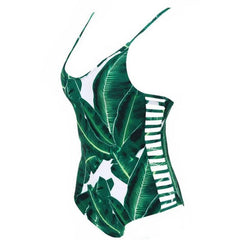 Printed one-piece bikini