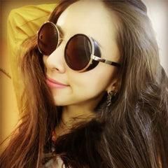 Chic Round Vintage Sunglasses with UV400 Protection