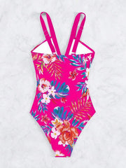 Women's Floral Bikini One-piece Swimsuit