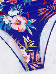 Women's Floral Bikini One-piece Swimsuit