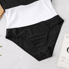 Knotted Leopard Print Sling Skirt Ladies One Piece Bikini